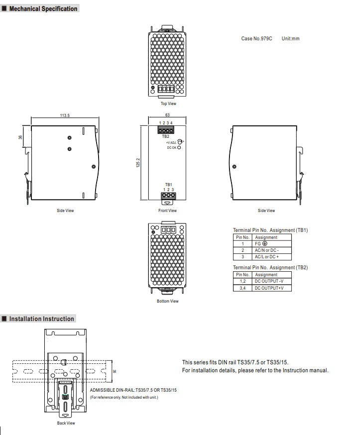 MEAN WELL  DIN-Schiene-Schaltnetzteil NDR-240-48 48VDC/5A
